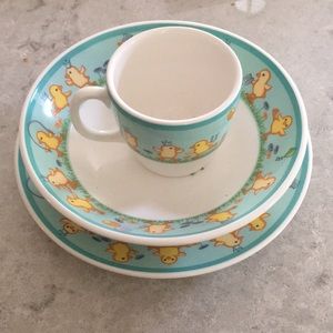 3 piece Tiffany chicks China set